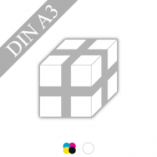 Geschenkpapier | 100g Bilderdruckpapier weiss | DIN A3 | 4/0-farbig